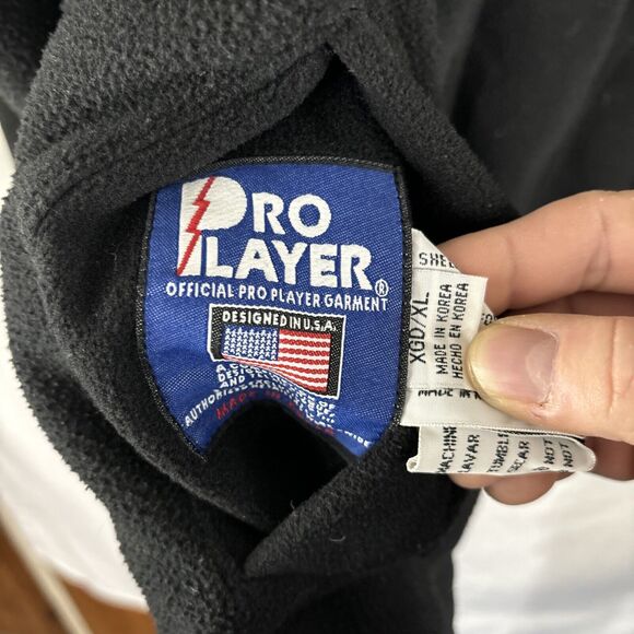 Vintage Pro Player Green Bay Packers Reversible Jacket Green Black Fleece Sz XL - Picture 7 of 9